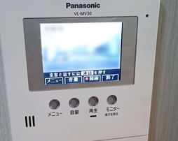 録画機能付きインターホン